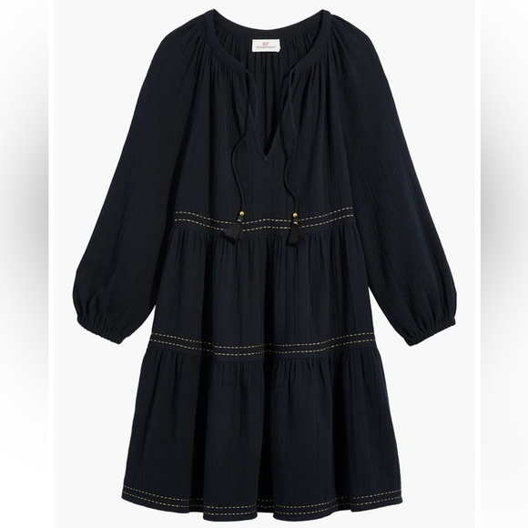 Vineyard Gauzy Linen Cover-Up Dress Size XS - Picture 2 of 15